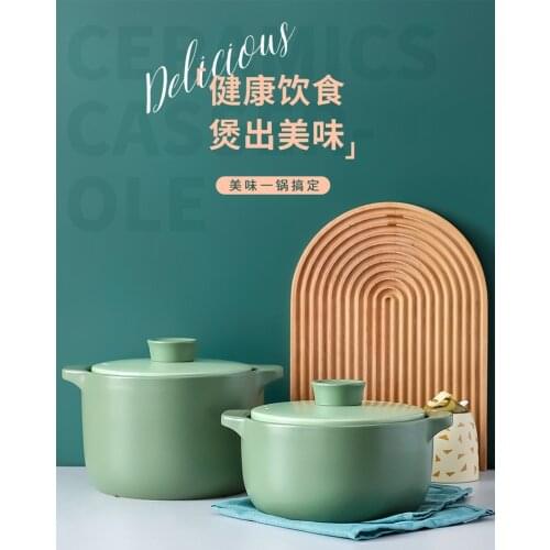 Koren Casserole Cooking Pot Special High Temperature Resistant Ceramic Capacity Soup Pot Marmite Cuisson Grande Cookware Eg50tg