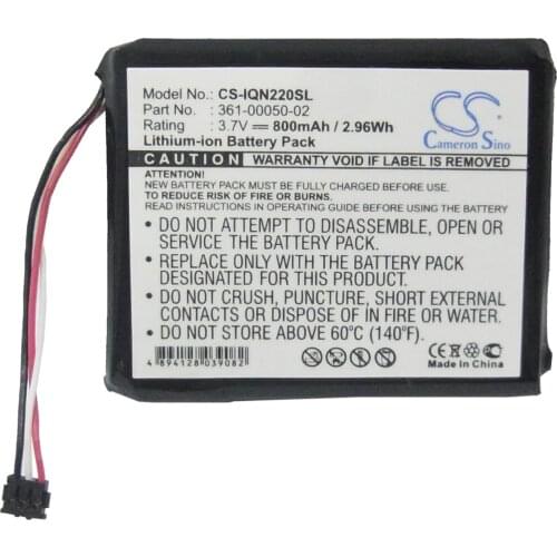 Cameron Sino 800mAh Battery For Garmin Nuvi 2200,2200LT,2240,2250,2250LT,361-00050-01,361-00050-02,361-00050-04