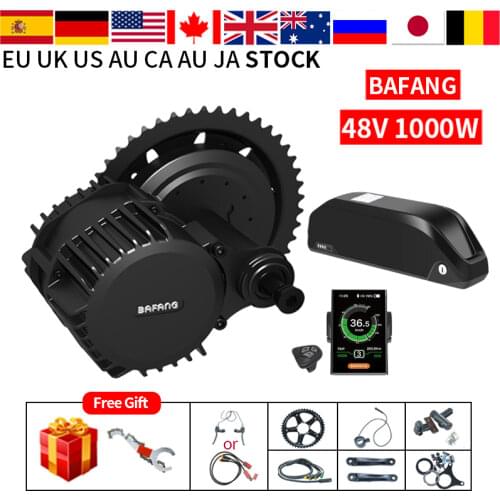 48v 1000w Bafang Motor BBSHD BBS03B Electric Bicycle Conversion Kit with Battery 48V13AH/17.5AH 52V17.5AH Ebike Mid Drive Motor