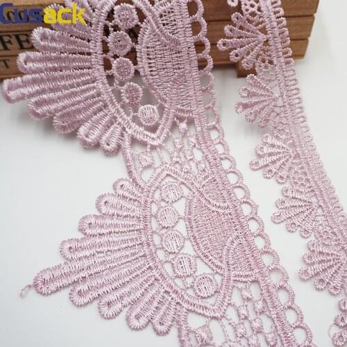 Cusack 2 yards Strip Lace Ribbon Trims Applique for Dress Sofa Cover Curtain Trimmings Lace Fabric Sewing 9 cm 3 cm 2 Color