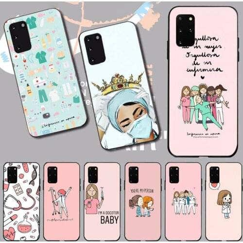 Medicine Doctor Nurse cute Phone Case for samsung galaxy s21 s20 fe s10 s9 s8 s30 note 20 10 ultra plus pro lite 5G funda