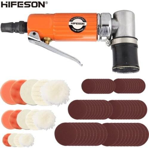 HIFESON Powerful Mini Pneumatic Grinder 30MM Chassis Polishing Machine Splint Switch Car Beauty Wood Metal Polishing