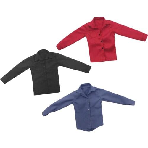 1/6 Scale Mens Shirt Male Clothes Clothing for 12'' Kumik Soldier Action Figure Body Doll Toy DIY Accessories