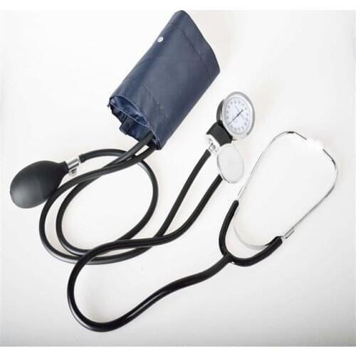 New Blood Pressure Monitor Meter Tonometer Cuff Stethoscope Kit Travel aneroid Sphygmomanometer