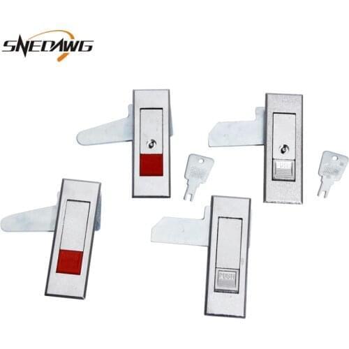 MS603 Plane Lock Fit 1-4mm Door Mailbox Cabinet Lock Zinc Alloy 85.5x28mm Distribution Box Cabinet Lock