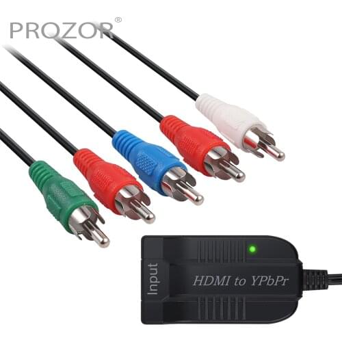 1080P HDMI to YPbPr Converter With R/L Audio Output HDMI to Component Video YPbPr(Male) 5RCA RGB Adapter HDMI to YPBPR Male