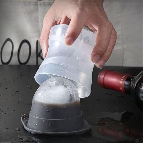 6cm Silicone Ball Ice Cube Cocktail Whiskey Ice Cubes Tray BPA Free Sphere Jelly Mould Round Ice Cube Mold For Kitchen Bar Tools
