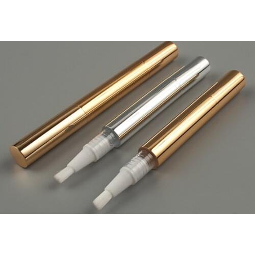 3 Ml Twist Pens Cosmetic Lip Gloss Container Tube Empty Nail Oil Pen With Brush Tip Cosmetic Lip Gloss Container Applicators