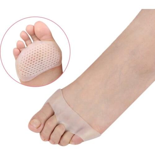 Forefoot Pad Comfortable Silicone Five-hole Honeycomb Toe Separator Soft Gel Pain Relief Insoles Breathable High Heel Shoes Pad