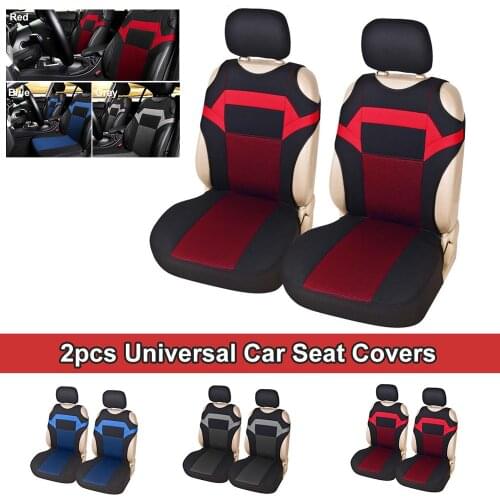 2pcs Universal Car Seat Covers-Front Seat Covers Mesh Sponge Interior Accessories T Shirt Design-for Car /Truck /Van Car Styling