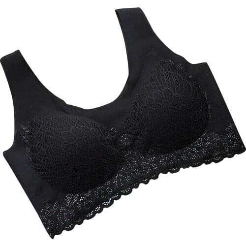 Woman Sexy Underclothes Tops Bra No Rims Gather Beautiful Back Lace Underwears Base Vest Style Sports Base Underwears New Listed