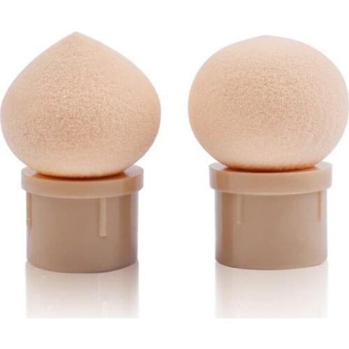 10Pcs Replaceable Sharp Round Replaceable Sponge Heads Gradient Brush Shade Maker Pen Manicure Nail Art Tool