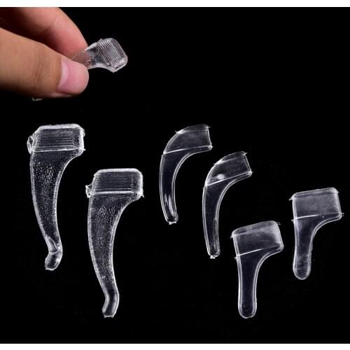10 Pairs/pack ,Soft Eyewear Transparent Anti Slip Silicone Ear Hook Temple Tip Holder Eyes Glasses Accessories