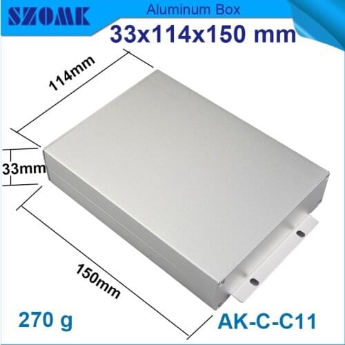 4 pcs/lot cabinet extrution aluminum in silver powder coaitng and wall mounting aluminum cabinet case 33(H)x114(W)x150(L)mm
