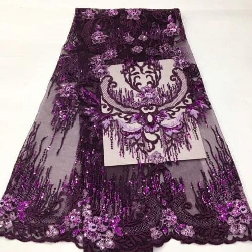 African Embroidered Lace Fabric 2021 High Quality Nigeria Bridal Lace Fabric French Mesh Lace Dress ZX3795