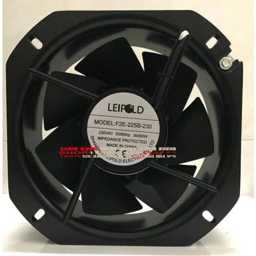 F2E-225S-230 225*80MM AC230V 80W cabinet inverter cooling fan