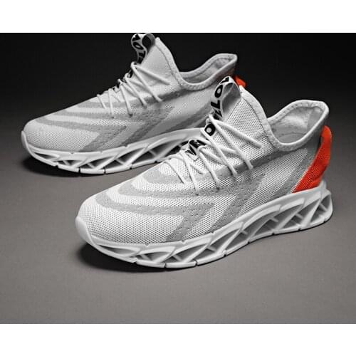 Hot knitting sale male men black comfortable mens Breathable masculino shoes sneakers white zapatillas Fashion para solid Shoes