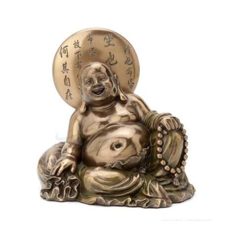 Veronica cold cast copper Maitreya Laughing Buddha beads birthday gift craft decorative ornaments boutique time limited special