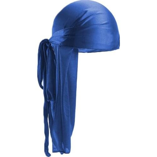 Men Women Silk Satin Breathable Silky Durag 360 Wave Cool Bandana Hat Turban