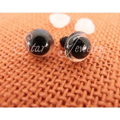 10mm plastic clear toy eyes +washers/100pcs (not 100pair)