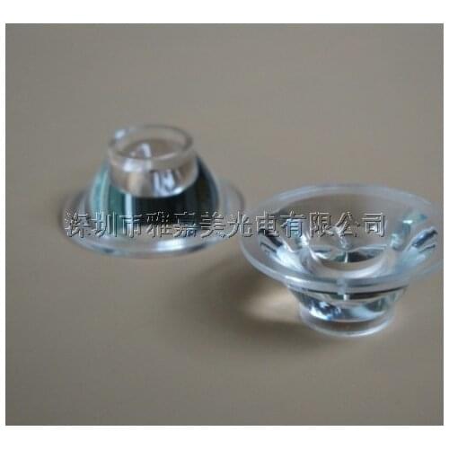 Led lens 22mm 30 degrees Smooth surface Led reflector lens , power 1W 3W lenses,LED Optical lens