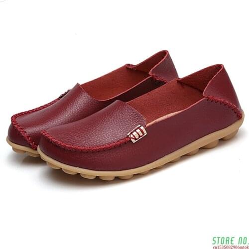 Women Flats Leather Shoes Woman Loafers Shoes Spring Summer Flats Fashion Soft Breather Casual Flat Shoes Footwear