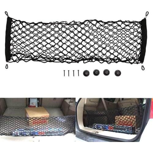 Universal Auto Car Trunk Cargo Storage Organizer Net Bag Mesh Luggage Holder Крепления и держатели Органайзеры в багажник Nets