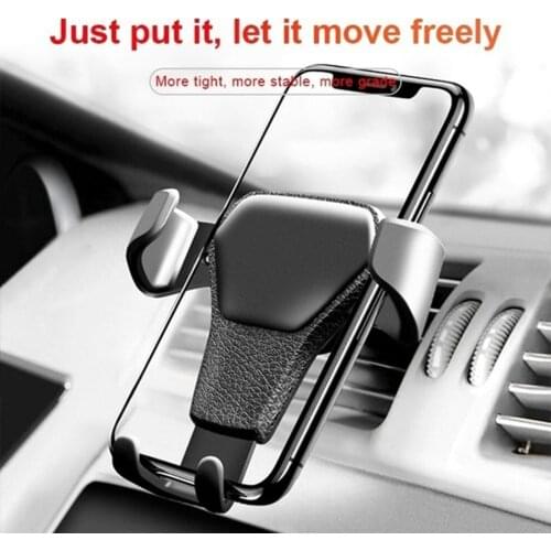 Universal Car Phone Holder Car Air Vent Clip Mount Mobile Cell Stand Smartphone GPS Gravity Induction Phone Holder