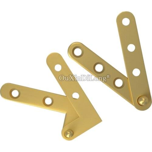 On Stock 8Pairs European Pure Brass Furniture Door Hinges Hidden Inset Door Pivot Hinges Install Up and Down
