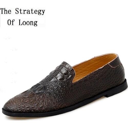 Spring Autumn New Outdoor Men Genuine Leather Fashion Business Shoes Winter Male Plush Slip-On Lazy Brogue Shoes 200417