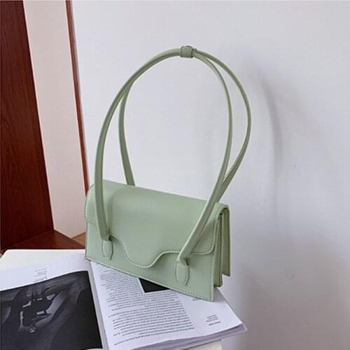 PU Leather Purses and Handbags for Women 2021 Designer Luxury Girls Female Shopper Fashion New Solid color Envelope Shoulder Bag
