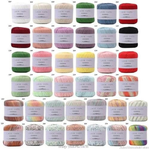 1 Bundle 10 Strands Acrylic Hand Knitting Yarn Lace Crochet Thread Cord DIY Embroidery Needle Sewing Accessory N25 20 Dropship