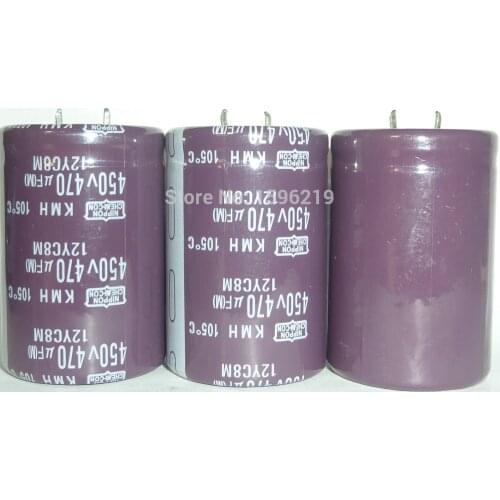 1pcs 470uF 450V NIPPON KMH Series 35x50mm 450V470uF Aluminum Electrolytic capacitor