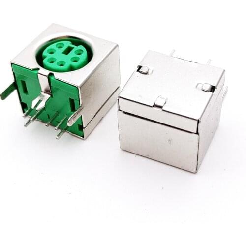 20pcs socket 6P Purple/Green health bezel socket PS-2 keyboard and mouse port S terminal of the full package