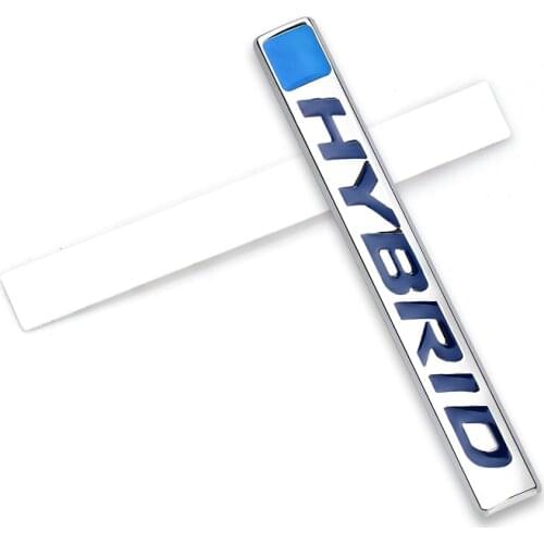 3D Car Styling HYBRID logo Metal Car Stickers Emblem Badge Decoration Accessories for Toyota Camry Rav4 Reiz Honda VE-1 CIVIC