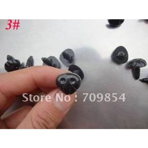 Free postage!!! 300pcs/lot 3# Animal flower black nose for PLUSH BEAR Toy findings