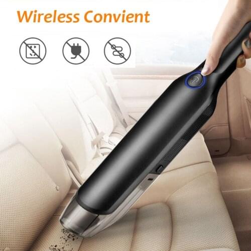 Handheld Wireless Vacuum Cleaner Rechargeable Cyclone Suction Car Vacuum Cleaner Cordless Wet/Dry Auto Portable for Car Home