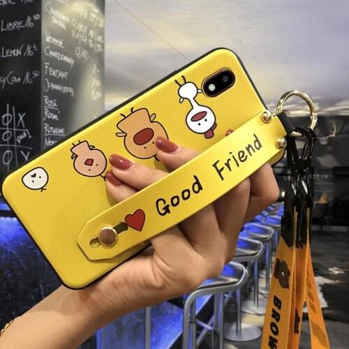 For Girls Cover Phone Case For ZTE Blade A3 2020 Kickstand Cartoon Fashion Design Anti-knock Durable
