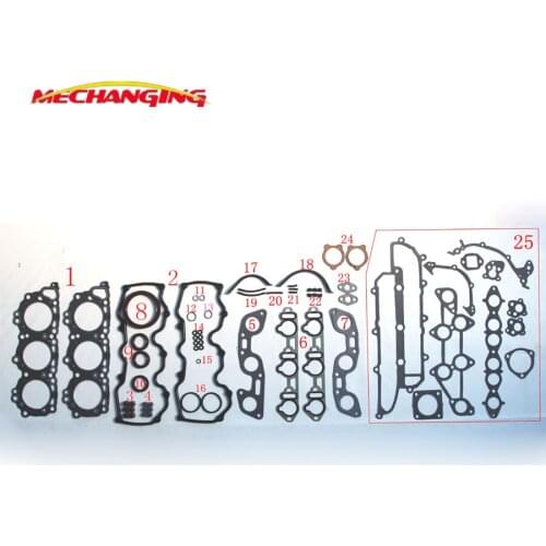 For NISSAN CEDRIC SEDAN 2.0L VG20DE ENGINE HEAD GASKET SET Engine Parts Overhaul Complete Full Set Engine Gasket 10101-33E28