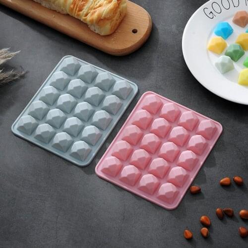 Twenty Cavities Polygon Silicone Soap Mold Handmade DIY Soap Making Supplies Chocolate Cake Mold Cookie Stencil Cake Decor