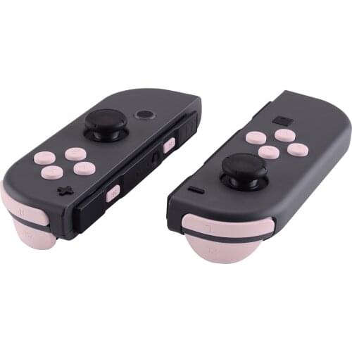 Soft Touch Sakura Pink Replacement ABXY Direction Keys SR SL L R ZR ZL Trigger Full Set Buttons w/ Tools for Nintendo Switch Joy
