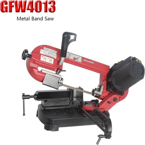 GFW4013 Household Portable Manual Metal Cutting Machine 5 Inch 220V/550W Electric Band Saw Machine Band Saw