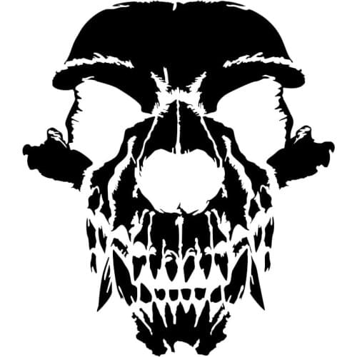 Dawasaru Interesting Tribal Skull Car Sticker Waterproof Decal Laptop Suitcase Truck Motorcycle Auto Accessories PVC,15cm*13cm