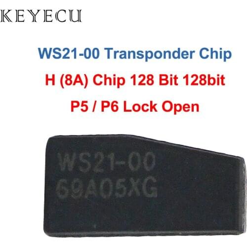 Keyecu WS21-00 Car Key Chip Transponder H (8A) Chip 128 Bit 128bit for Toyota Rav4 Camry Corolla Highlander Sienna Sequoia