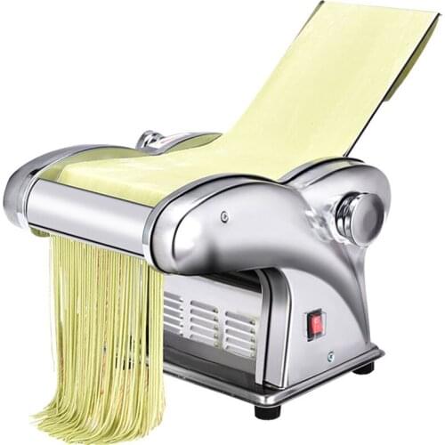 Noodle Press Machine Automatic Commercial Stainless Steel Clectric Pasta Maker Machine Dough Cutter Dumpling Skin Machine 220V