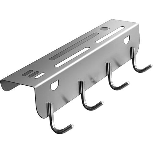 304 stainless steel multi-function kitchen knife wall mount free punching shovel cutting board cutting tool holder LL5301745