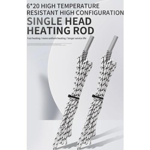 Anet 24V 50W 3D Printer Upgraded Heater Cartridge Heating Tube Stainless Steel Hot Rod 1M 6*20mm