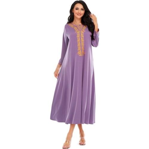 Musulmane Abaya Dubai Kaftan Turkey Islamic Muslim Robe Longue Arabe Satin Femme Long Dress Plus Size Dresses For Women Vestidos