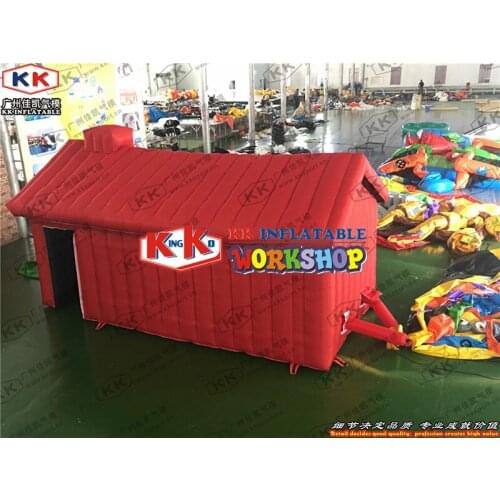 Inflatable buildings portable temporary structures Smoke simulation experience fire tent