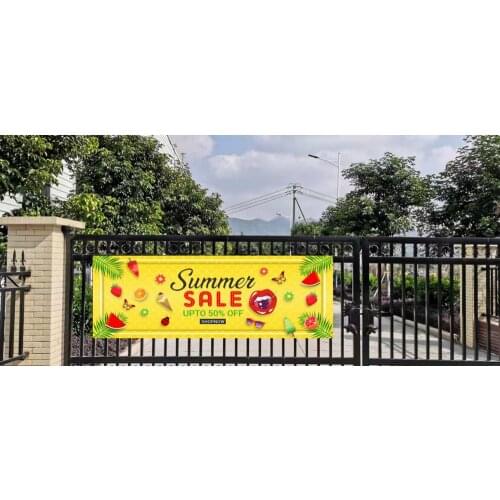 Custom Design Outdoor Advertising PVC Vinyl Digitally Printed Banner